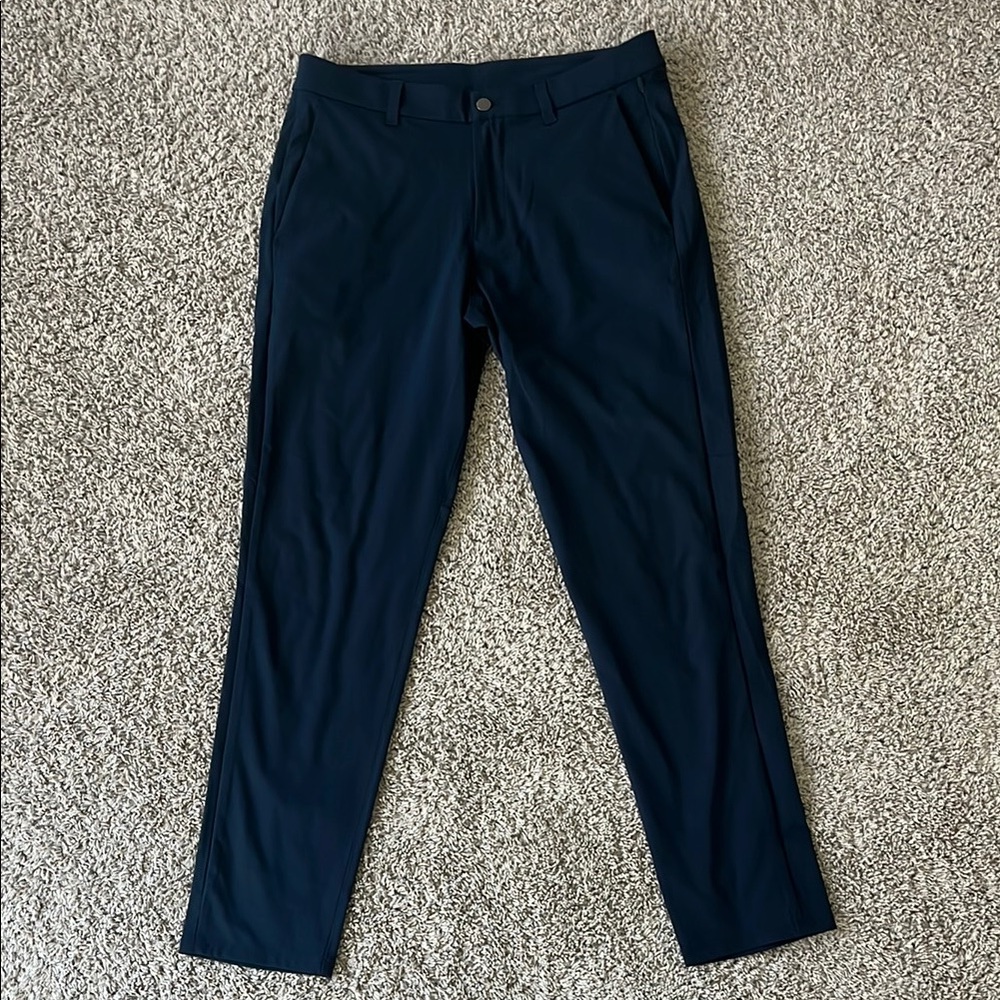 Lululemon Commission Slim Fit Navy Pants 34x32